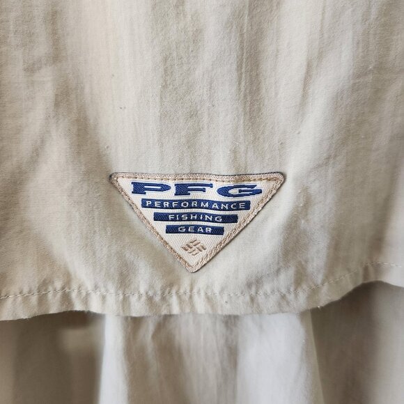 Columbia PFG Vented Fishing Shirt - Tan - Fits M/L - Picture 2 of 5